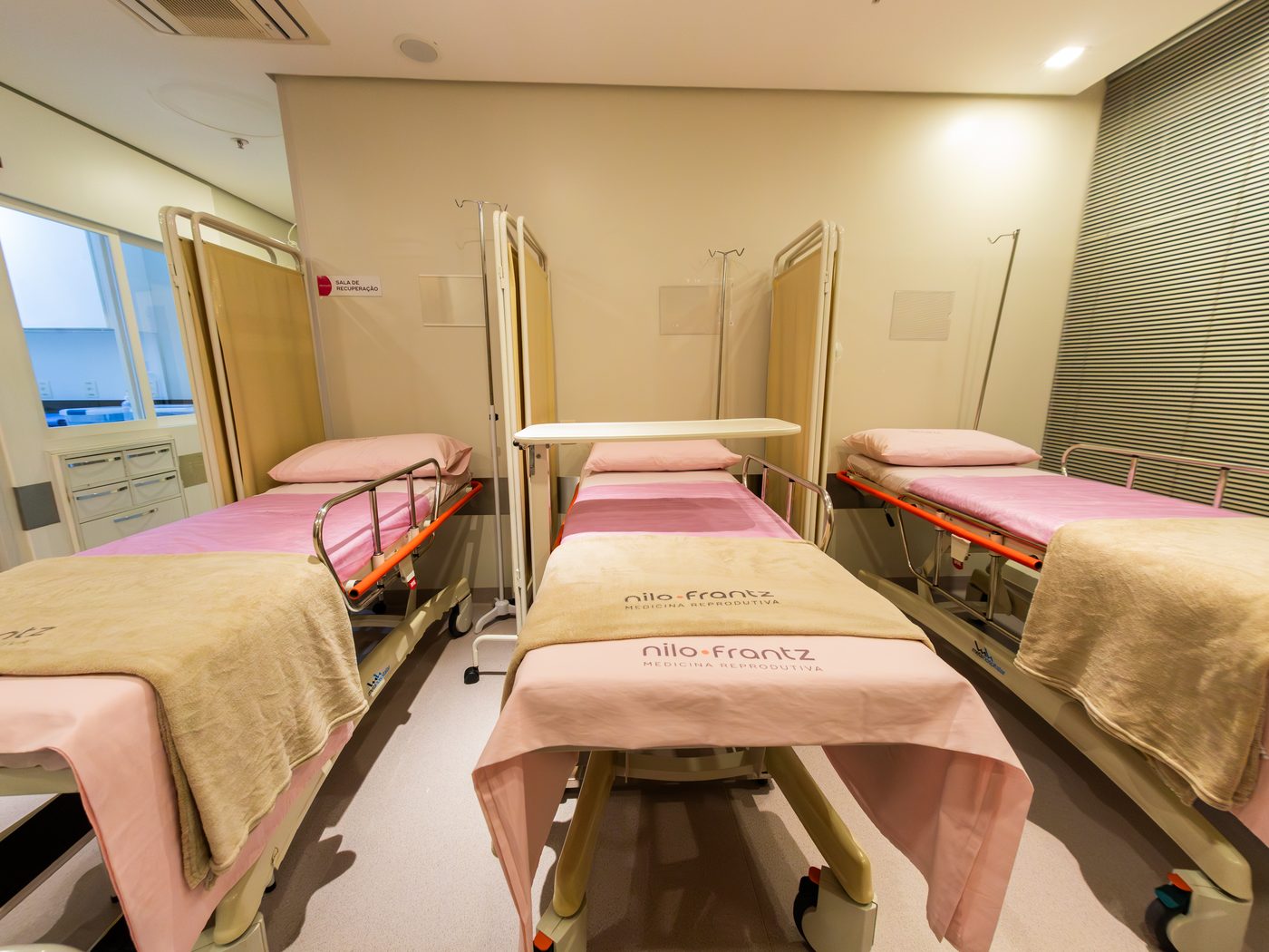 Sala de recuperação da Clínica Nilo Frantz, em Porto Alegre