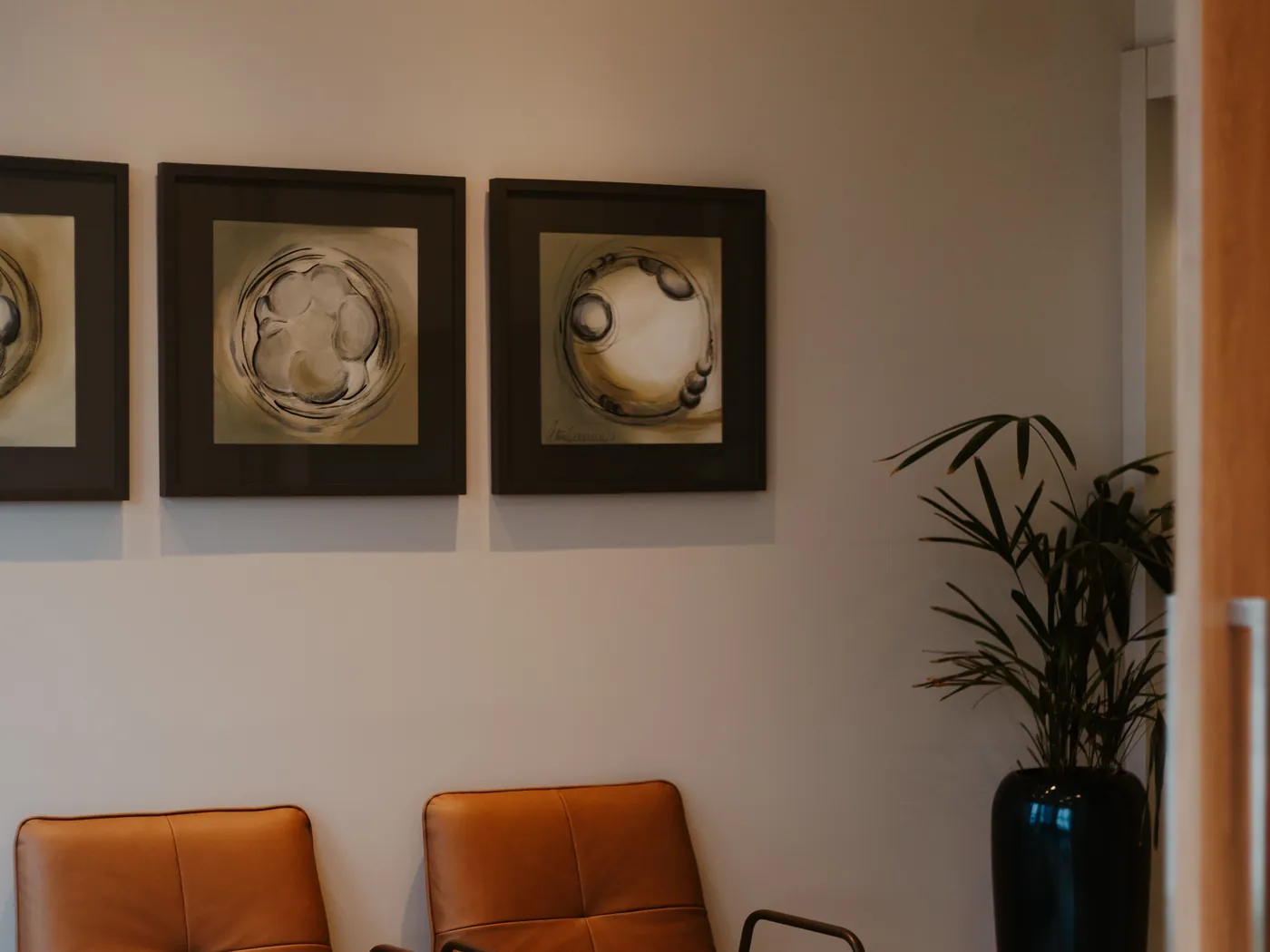 Sala de espera da Clínica Fertier, em Pelotas